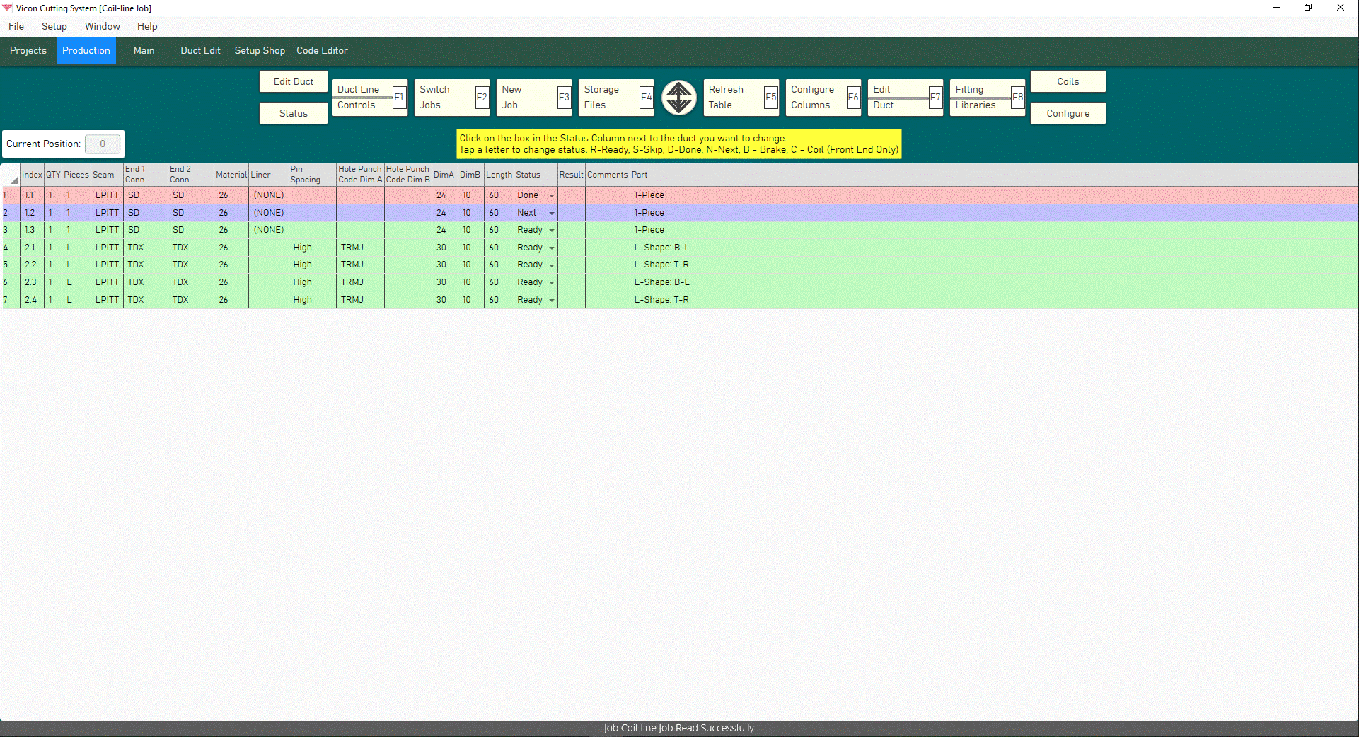 Vicon Nesting Screen